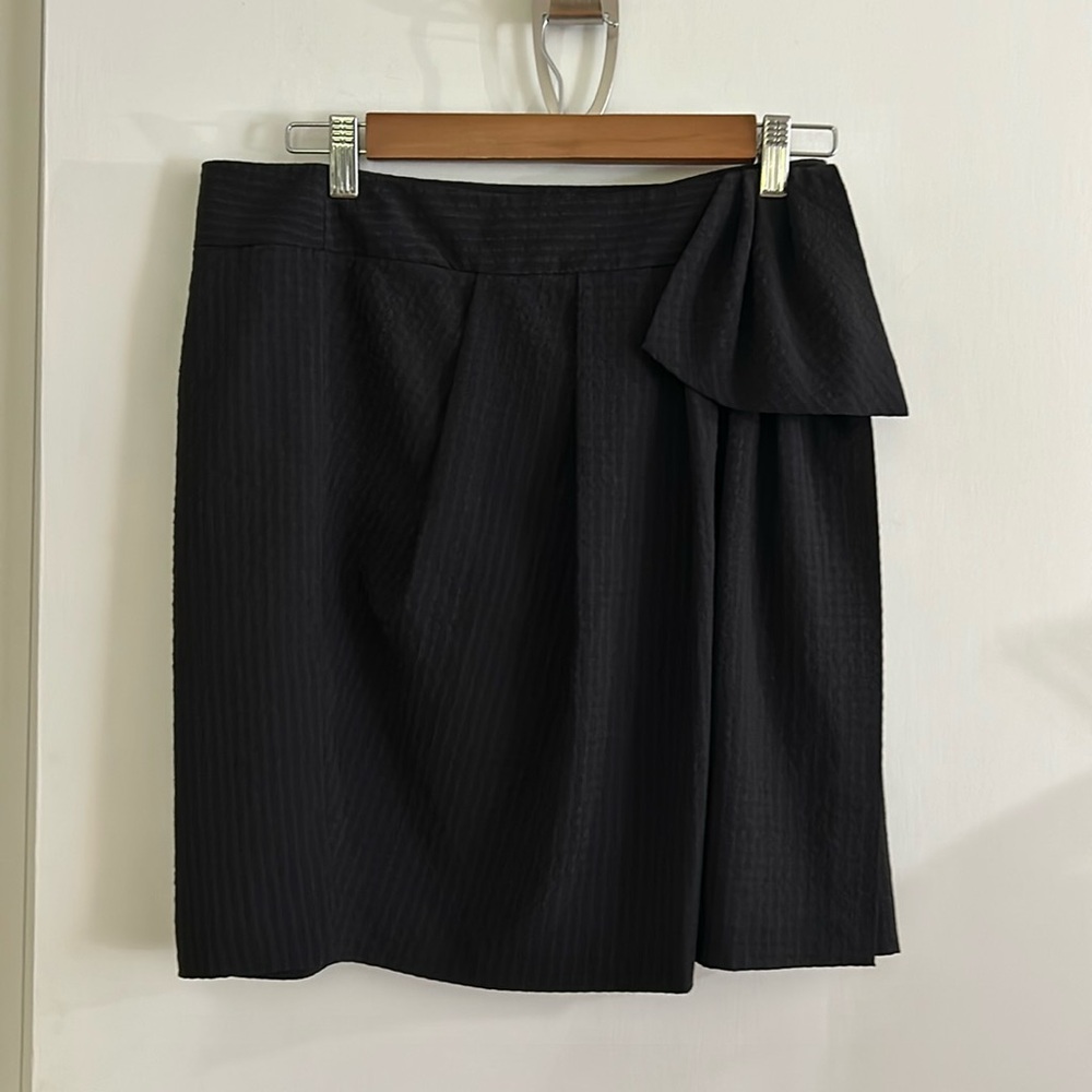 GAP Black Wrap Skirt 6